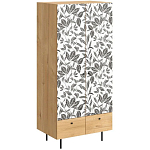 Шкаф с принтом Leaf bouquet варинант исполнения - 1 | Loft Concept в Челябинске