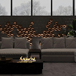 Гипсовая 3D панель с принтографией PM-41 варинант исполнения - 4 | Loft Concept в Челябинске