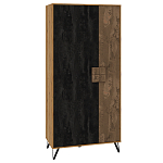 Шкаф двухдверный с 2-мя отделами с полками Stone Effect варинант исполнения - 1 | Loft Concept в Челябинске