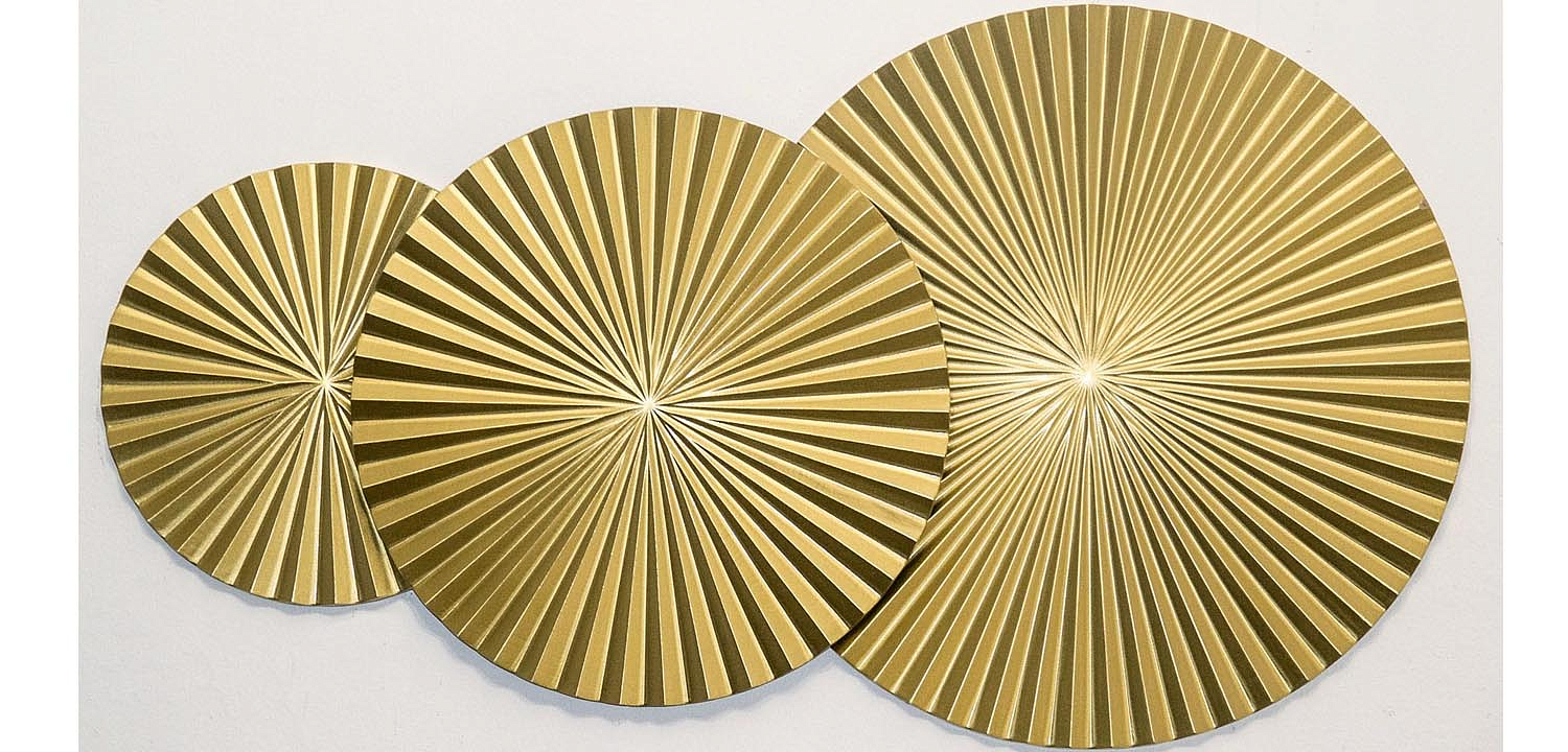 Арт-объект Apollo Gold Wall Plaque Disc 3 Арт-объект Apollo Gold Wall Plaque Disc 3 - Loft-Concept в Челябинске