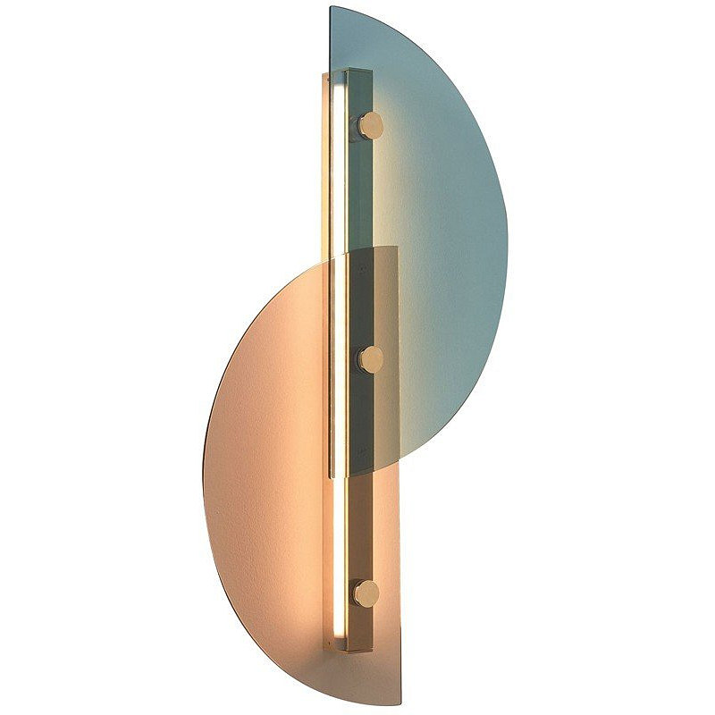 Бра Papillon Lamp ARFLEX Латунь Голубой пастельный Медь светлая в Челябинске | Loft Concept 