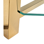 Стеллаж золото с прозрачными стеклянными полками Safekeeping варинант исполнения - 3 | Loft Concept в Челябинске