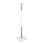 Вешалка с квадратным основанием и 4-мя белыми металлическими крючками Industrial Metal Rust варинант исполнения - 1 | Loft Concept в Челябинске