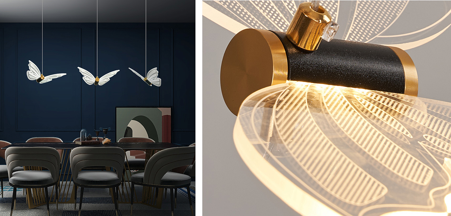 Люстра Glass butterfly chandelier B Люстра Glass butterfly chandelier B - Loft-Concept в Челябинске