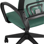 Офисное кресло с основанием из черного пластика Desk chairs Green варинант исполнения - 7 | Loft Concept в Челябинске