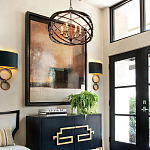 Люстра черная из эллиптических элементов Overlapping Orbits варинант исполнения - 2 | Loft Concept в Челябинске