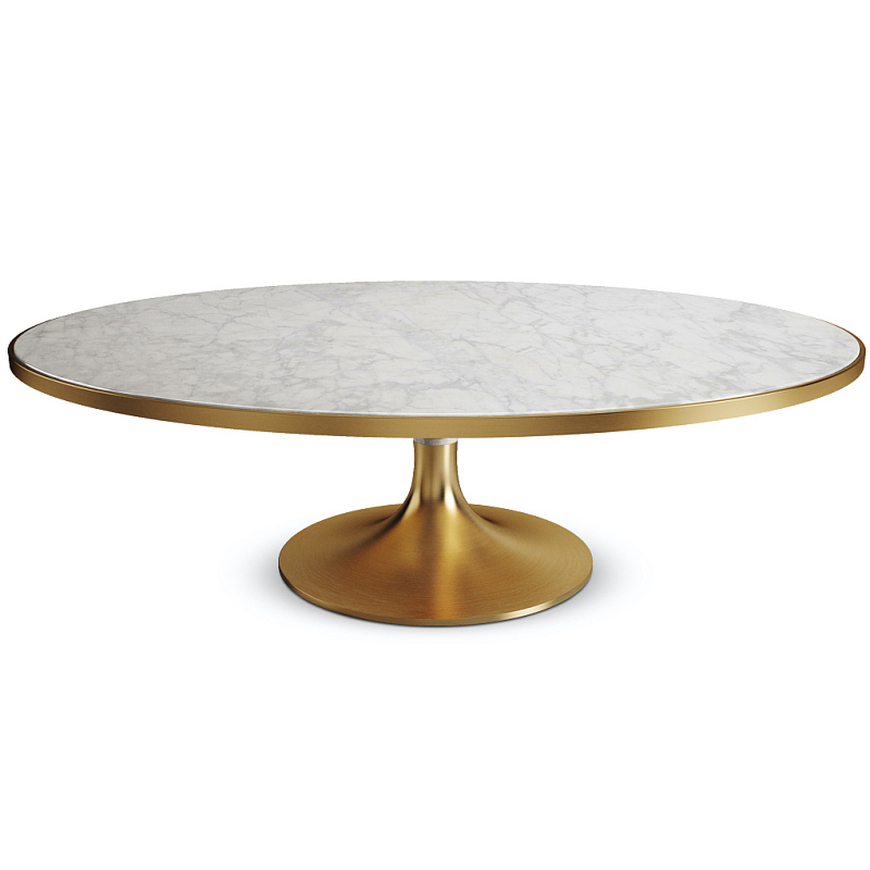 Обеденный стол Marble in Metal Dining Table Обеденный стол Marble in Metal Dining Table в Челябинске | Loft Concept