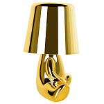 Настольная лампа фигурная золотого цвета с гладким абажуром Высота 16 см Sophia варинант исполнения - 6 | Loft Concept в Челябинске