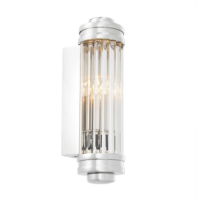Бра Wall Lamp Gascogne XS Nickel Никель Прозрачное Стекло в Челябинске | Loft Concept 