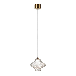 Подвесной светильник с плафоном из фактурного прозрачного стекла Light Ensemble варинант исполнения - 3 | Loft Concept в Челябинске