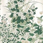 Обои ручная роспись Uki Hana Original Colourway on 12 Carat White Gold gilded paper варинант исполнения - 1 | Loft Concept в Челябинске