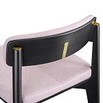 Барный стул из массива ясеня с обивкой из рогожки Elegant Ash Shape варинант исполнения - 5 | Loft Concept в Челябинске