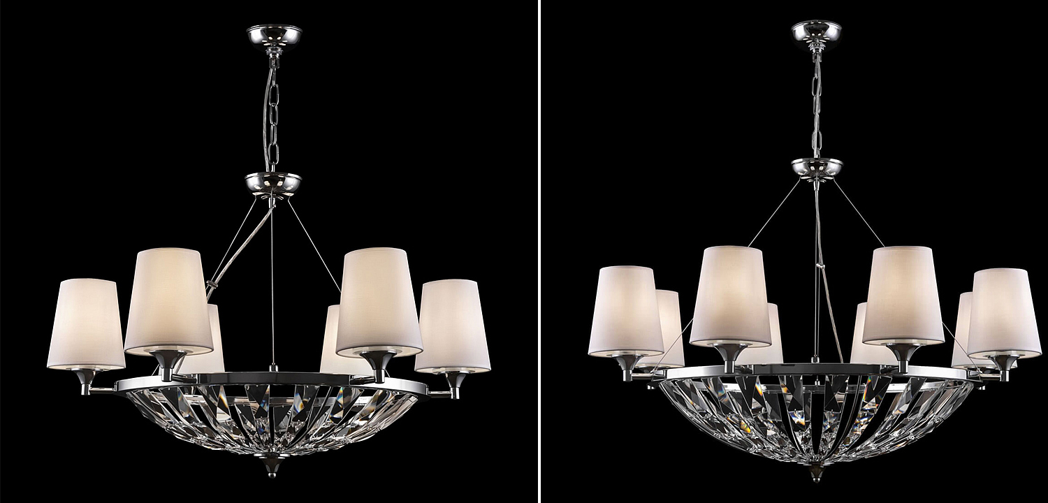 Люстра Odarnat Chandelier chrome Люстра Odarnat Chandelier chrome - Loft-Concept в Челябинске