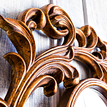 Зеркало настенное с рамой цвета античная бронза Classic Ornament Mirror варинант исполнения - 4 | Loft Concept в Челябинске