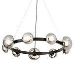 Светодиодная кольцевая люстра IONA Сhandelier black варинант исполнения - 1 | Loft Concept в Челябинске