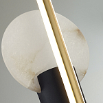 Бра с круглым плафоном из алебастра и бронзовой декоративной стрекозой 65 Alaris  варинант исполнения - 6 | Loft Concept в Челябинске