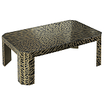 Дизайнерский кофейный стол с рисунком леопард Neytiri Beige Leopard варинант исполнения - 1 | Loft Concept в Челябинске