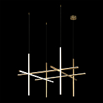 Люстра с 6-ю цилиндрическими плафонами на тонких тросах Trumpet tube варинант исполнения - 3 | Loft Concept в Челябинске