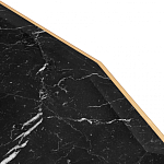 Консоль с чёрной столешницей и золотым фигурным основанием Cosmo варинант исполнения - 4 | Loft Concept в Челябинске