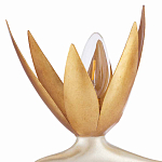 Торшер с 3-мя плафонами в виде цветов Golden Bird of Paradise варинант исполнения - 1 | Loft Concept в Челябинске