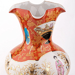 Ваза красного цвета с рисунком Chinoiserie Ceramics варинант исполнения - 1 | Loft Concept в Челябинске