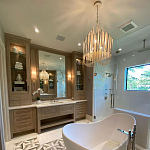 Люстра белая с несколькими ярусами деревянных палочек Bright Wooden Chandelier варинант исполнения - 8 | Loft Concept в Челябинске