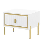 Тумба прикроватная белая с ящиком Antique Order варинант исполнения - 1 | Loft Concept в Челябинске