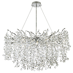 Люстра с хрустальными подвесками на металлических ветках Fairytree Light Silver Chandelier 18 варинант исполнения - 2 | Loft Concept в Челябинске