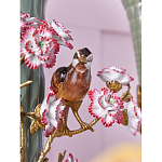 Ваза с птицами и цветами из фарфора с бронзовыми элементами Garden of Eden варинант исполнения - 7 | Loft Concept в Челябинске