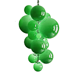 Люстра Grape Balls Зеленое стекло  варинант исполнения - 3 | Loft Concept в Челябинске