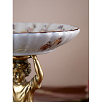 Чаша с цветочным орнаментом на ножке в виде бронзового ангела Eden Garden варинант исполнения - 8 | Loft Concept в Челябинске