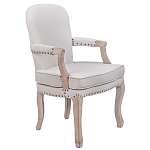 Кресло Aubrey Classical Armchair beige flax варинант исполнения - 1 | Loft Concept в Челябинске