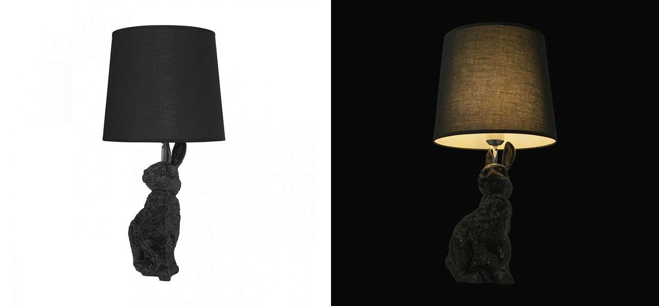 Настольная лампа Черный заяц Moooi Black Rabbit Настольная лампа Черный заяц Moooi Black Rabbit - Loft-Concept в Челябинске
