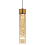 Подвесной светильник золото Sparkling Bubbles Tube Gold Amber Hanging Lamp варинант исполнения - 1 | Loft Concept в Челябинске