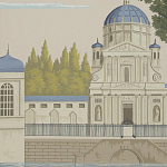 Обои ручная роспись Monuments of Paris Roberts on scenic paper варинант исполнения - 3 | Loft Concept в Челябинске