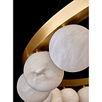 Люстра круглая с сферическими плафонами из натурального камня Phased Spheres варинант исполнения - 3 | Loft Concept в Челябинске