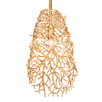 Подвесной светильник золотой в виде кораллов Coral Decor варинант исполнения - 2 | Loft Concept в Челябинске