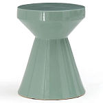 Приставной стол из керамики Manufacto Gray-green варинант исполнения - 1 | Loft Concept в Челябинске