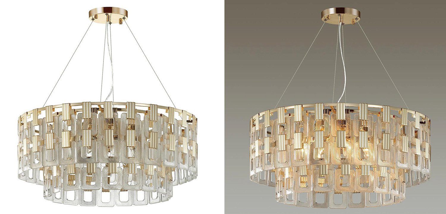 Люстра Ribbed Elements Pendant Round 67 Люстра Ribbed Elements Pendant Round 67 - Loft-Concept в Челябинске