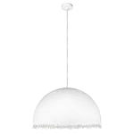 Подвесной светильник в форме купола белого цвета с ажурной бахромой Tactile Line варинант исполнения - 7 | Loft Concept в Челябинске