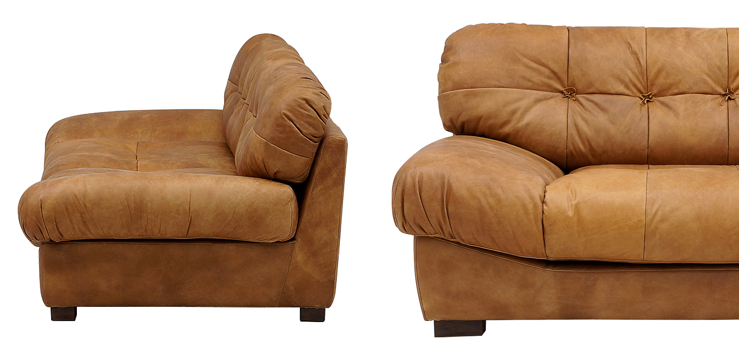 Диван кожаный Harlan Leather Sofa Диван кожаный Harlan Leather Sofa - Loft-Concept в Челябинске