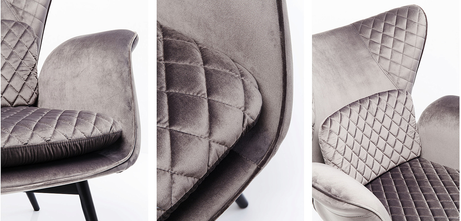 Кресло Gray Velvet Throne Кресло Gray Velvet Throne - Loft-Concept в Челябинске