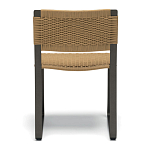 Дизайнерский стул с каркасом из металла с плетеными сиденьем и спинкой GREEN POINT Chair варинант исполнения - 4 | Loft Concept в Челябинске