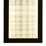Светодиодное прямоугольное бра из металла черного цвета Lattice Lux варинант исполнения - 4 | Loft Concept в Челябинске