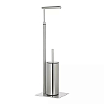 Держатель для туалетной бумаги с ершиком Chrome Bathroom Accessory варинант исполнения - 2 | Loft Concept в Челябинске