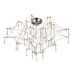 Потолочный светильник с тонким металлическим каркасом цвета хром Quasar варинант исполнения - 1 | Loft Concept в Челябинске