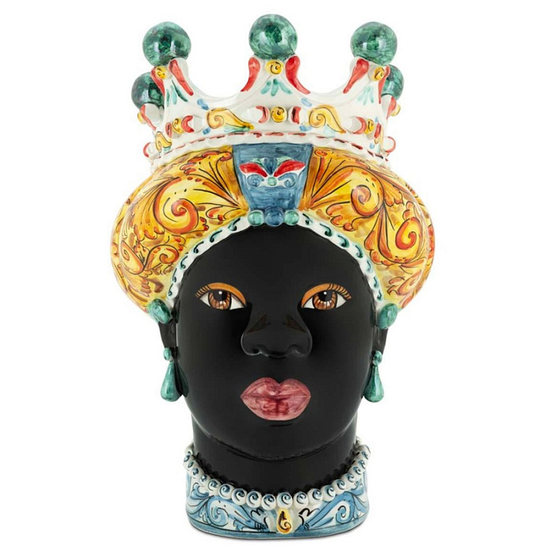 Ваза Vase Moro Lady Ornate Mix Черный Мульти Ваза Vase Moro Lady Ornate Mix Черный Мульти в Челябинске | Loft Concept