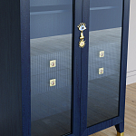 Дизайнерский шкаф витрина Elsa Dreams Blue с 4-мя ящиками варинант исполнения - 3 | Loft Concept в Челябинске