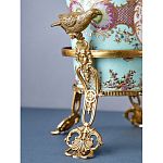 Ваза из голубого фарфора с рисунком птиц и цветов и декоративными элементами Blue Garden варинант исполнения - 10 | Loft Concept в Челябинске