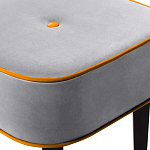 Квадратный мягкий пуф на черных ножках Winton Pouf Square варинант исполнения - 12 | Loft Concept в Челябинске